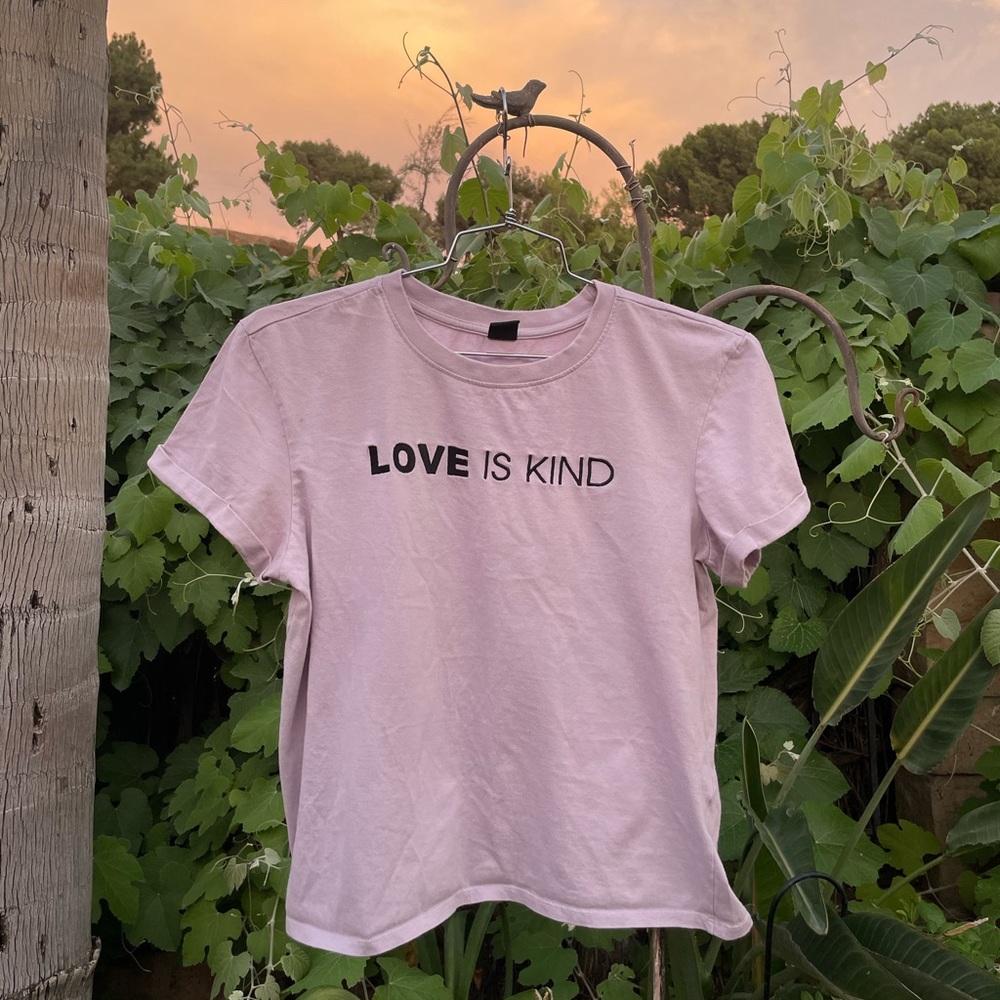 Love is Kind Embroidered Women’s Large Tee